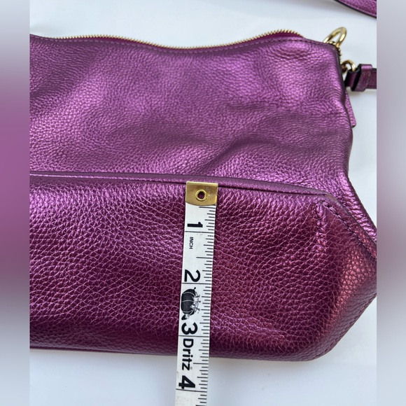 Coach Mini Abby Metallic Purple Crossbody Bag N239-8 - Picture 12 of 12